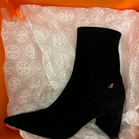 Tory Burch Penelope Suede Booties - Picture 5 of 5